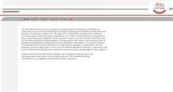 Desktop Screenshot of aho-stiftung.de