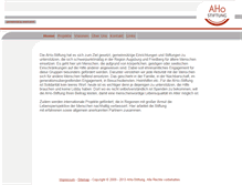 Tablet Screenshot of aho-stiftung.de